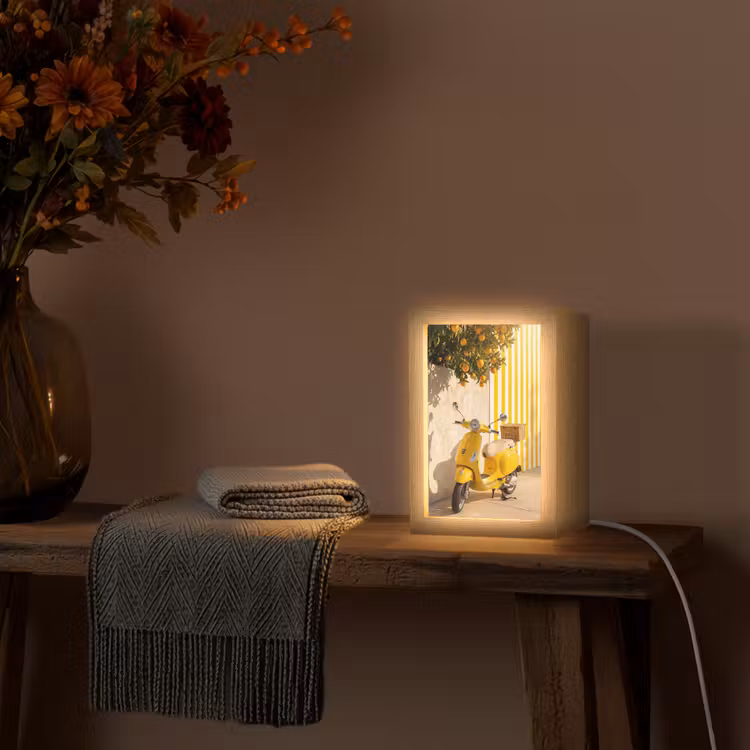 Gepersonaliseerde Lightbox - Scooter - Natuur - Zomer - Geel - Mediterraan — 3
