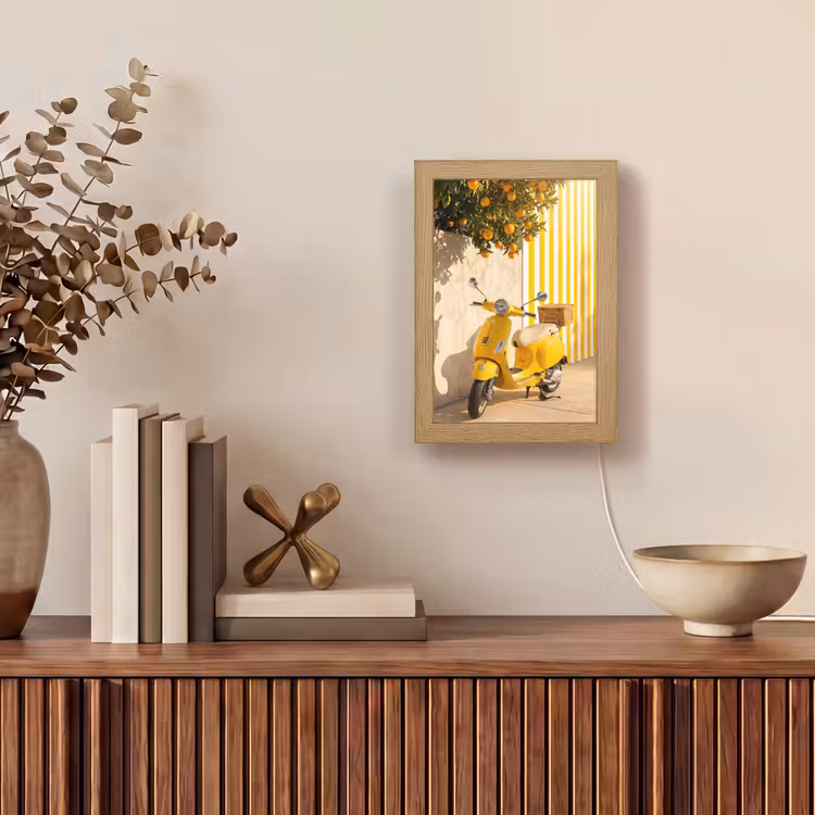 Gepersonaliseerde Lightbox - Scooter - Natuur - Zomer - Geel - Mediterraan — 4