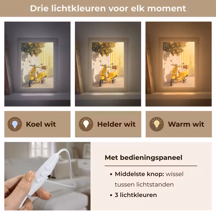 Gepersonaliseerde Lightbox - Scooter - Natuur - Zomer - Geel - Mediterraan — 6