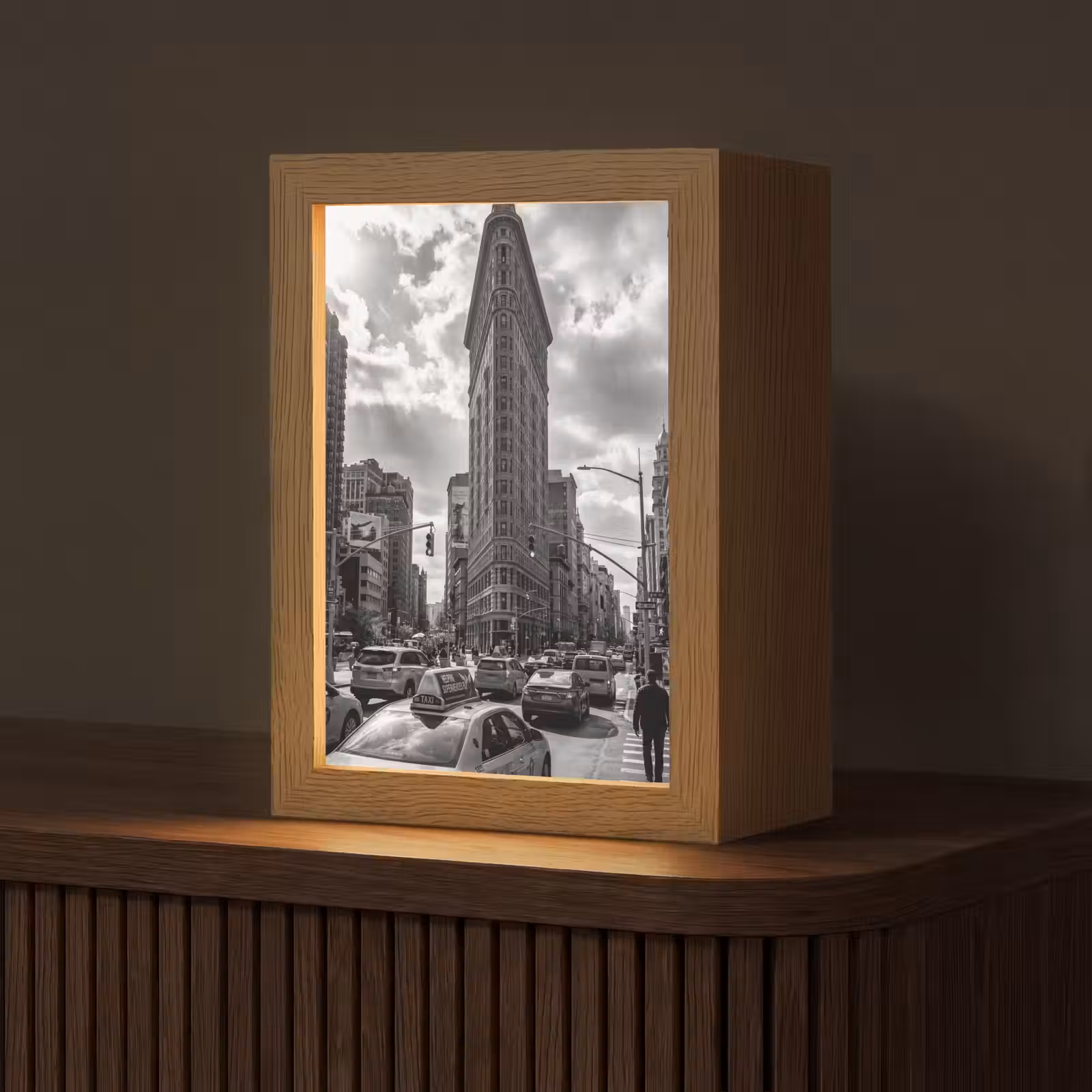 Gepersonaliseerde Lightbox - Gebouw - Hoogbouw - Stad - Architectuur - Zwart-wit — 1