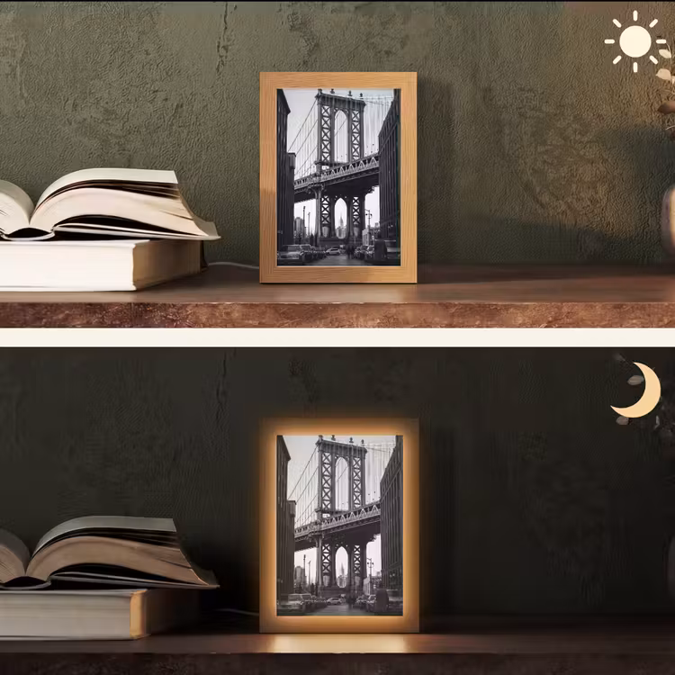 Gepersonaliseerde Lightbox - Brug - Stad - Architectuur - Modern - Zwart-wit — 5