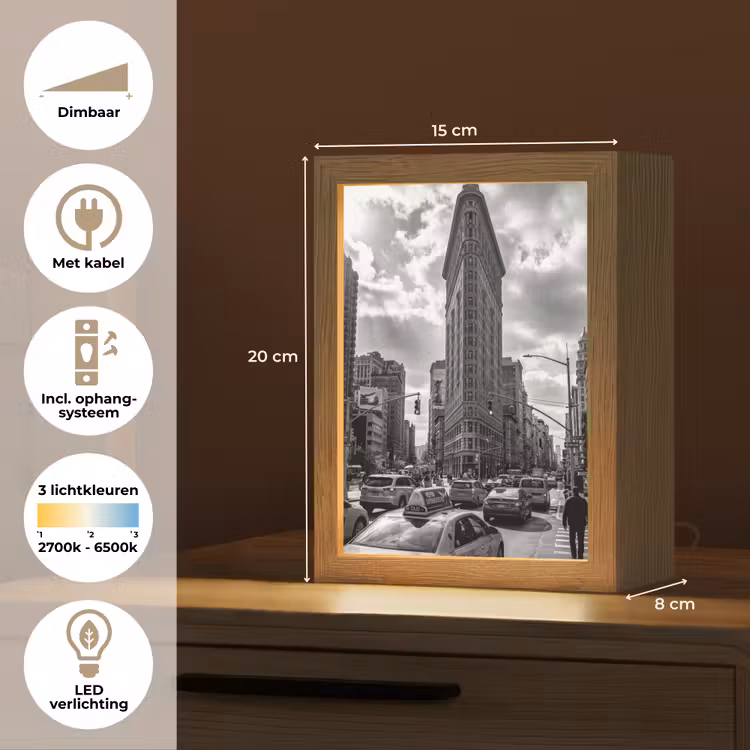Gepersonaliseerde Lightbox - Gebouw - Hoogbouw - Stad - Architectuur - Zwart-wit — 7