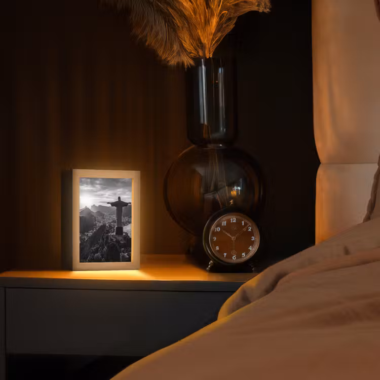 Gepersonaliseerde Lightbox - Monument - Stadsgezicht - Landschap - Zwart-wit — 2
