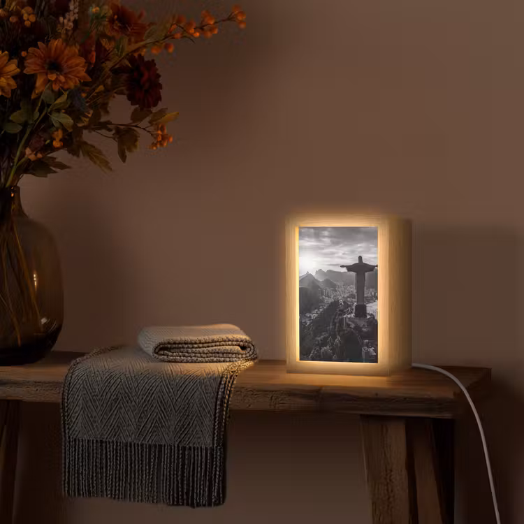 Gepersonaliseerde Lightbox - Monument - Stadsgezicht - Landschap - Zwart-wit — 3