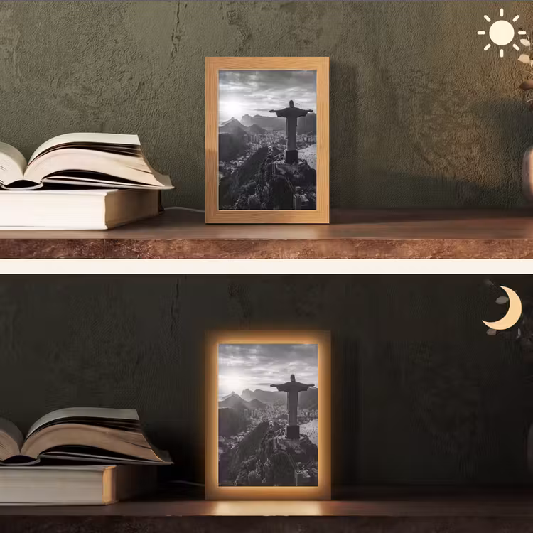 Gepersonaliseerde Lightbox - Monument - Stadsgezicht - Landschap - Zwart-wit — 5