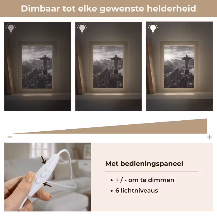 Gepersonaliseerde Lightbox - Monument - Stadsgezicht - Landschap - Zwart-wit — 8
