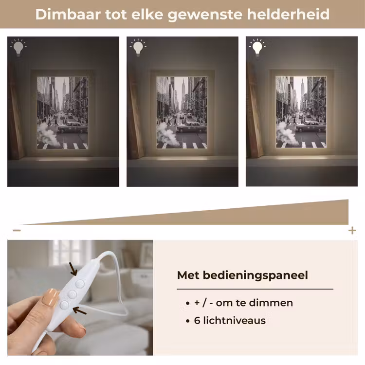Gepersonaliseerde Lightbox - Stad - Straat - Gebouwen - Verkeer - Zwart-wit — 8