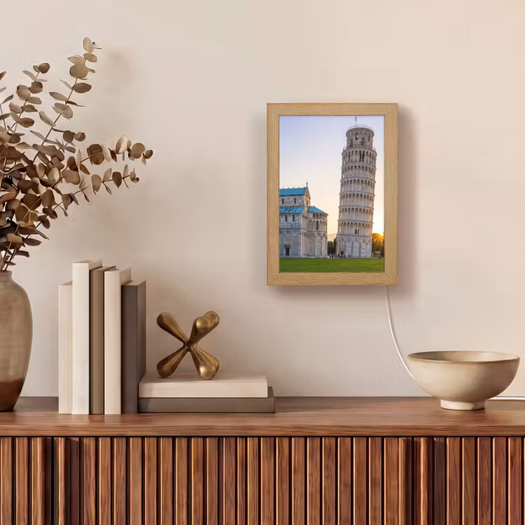 Gepersonaliseerde Lightbox - Architectuur - Toren - Pisa - Italië - Zonsondergang — 4