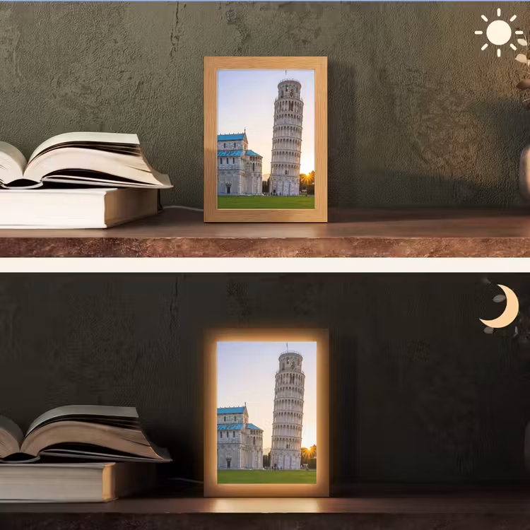 Gepersonaliseerde Lightbox - Architectuur - Toren - Pisa - Italië - Zonsondergang — 5
