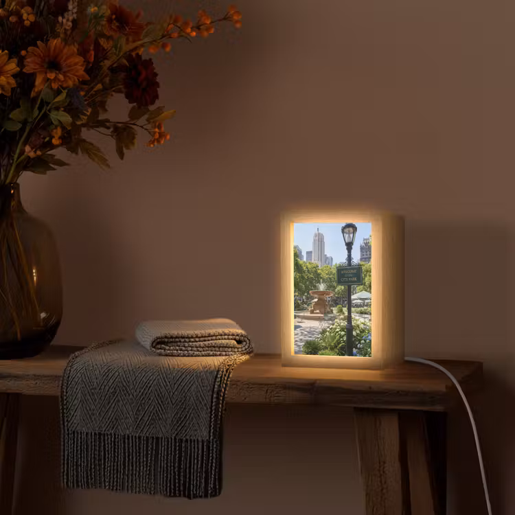 Gepersonaliseerde Lightbox - Park - Fontein - Stad - Natuur — 3
