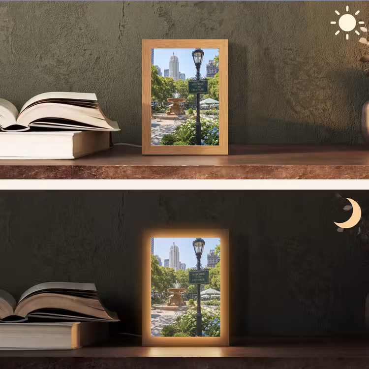 Gepersonaliseerde Lightbox - Park - Fontein - Stad - Natuur — 5