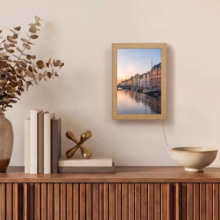 Gepersonaliseerde Lightbox - Stad - Gracht - Zonsondergang - Klassiek - Kleurrijk — 4