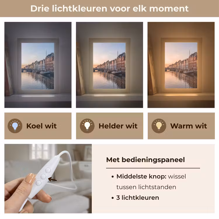 Gepersonaliseerde Lightbox - Stad - Gracht - Zonsondergang - Klassiek - Kleurrijk — 6
