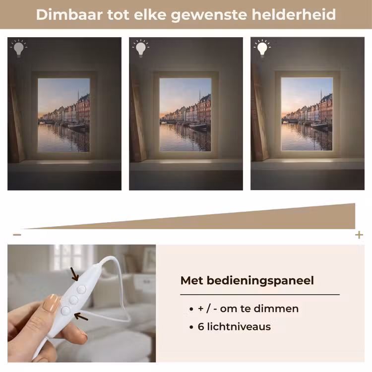 Gepersonaliseerde Lightbox - Stad - Gracht - Zonsondergang - Klassiek - Kleurrijk — 8