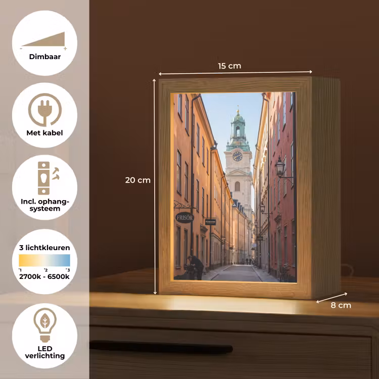 Gepersonaliseerde Lightbox - Straat - Klokkentoren - Stad - Architectuur - Historisch — 7