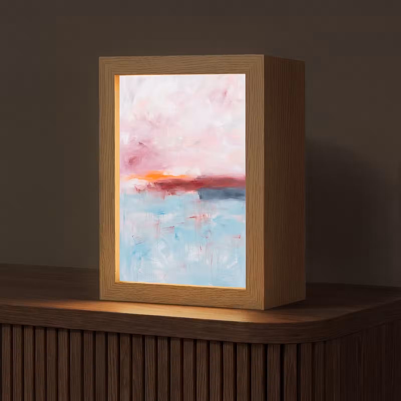 Gepersonaliseerde Lightbox - Abstract - Kleuren - Modern - Kunst - Roze — 1