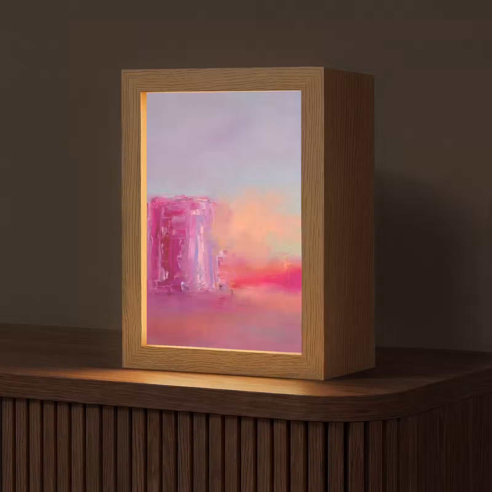 Gepersonaliseerde Lightbox - Abstract - Kleuren - Modern - Roze — 1