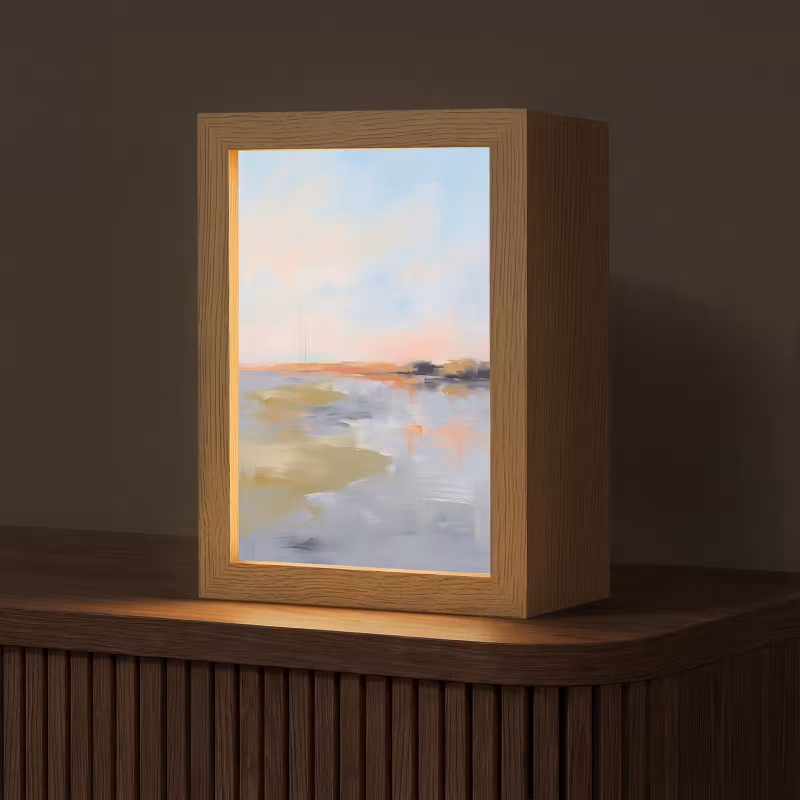 Gepersonaliseerde Lightbox - Abstract - Landschap - Horizon - Modern - Kleurrijk — 1