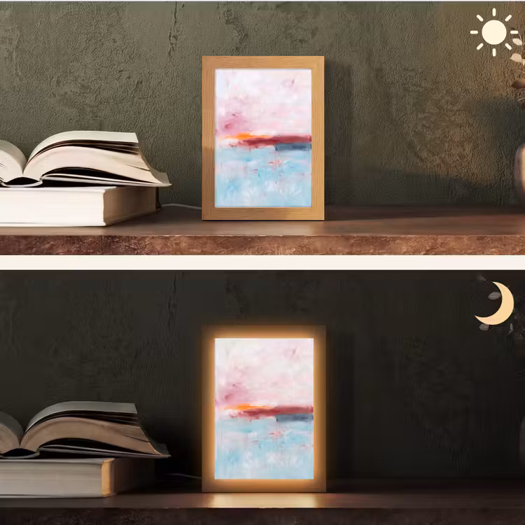 Gepersonaliseerde Lightbox - Abstract - Kleuren - Modern - Kunst - Roze — 5