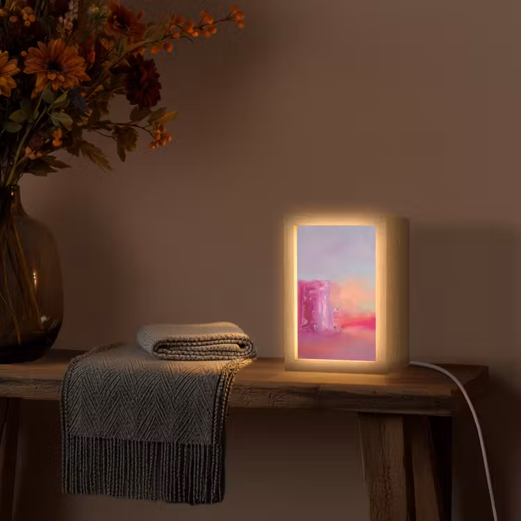 Gepersonaliseerde Lightbox - Abstract - Kleuren - Modern - Roze — 3