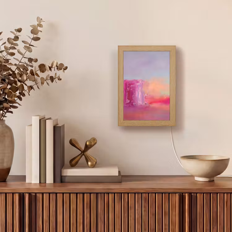 Gepersonaliseerde Lightbox - Abstract - Kleuren - Modern - Roze — 4