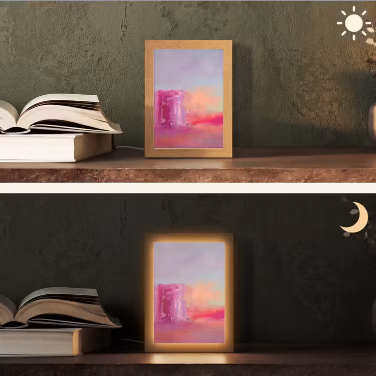 Gepersonaliseerde Lightbox - Abstract - Kleuren - Modern - Roze — 5