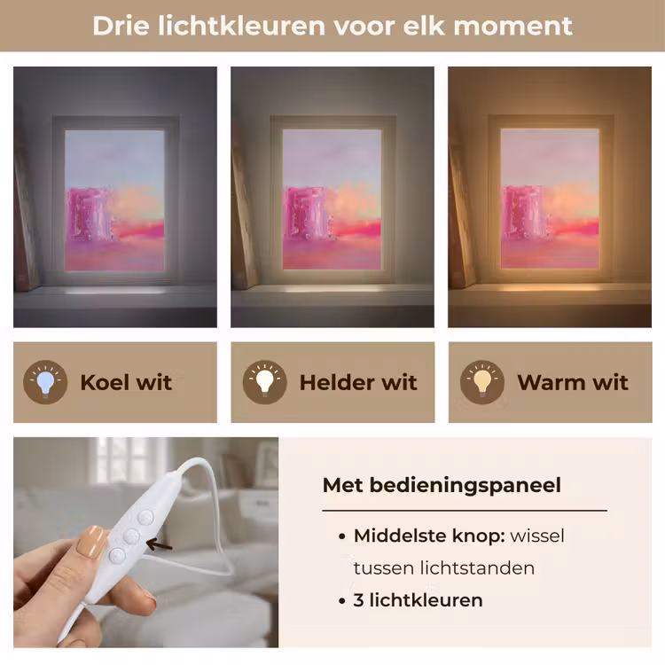 Gepersonaliseerde Lightbox - Abstract - Kleuren - Modern - Roze — 6