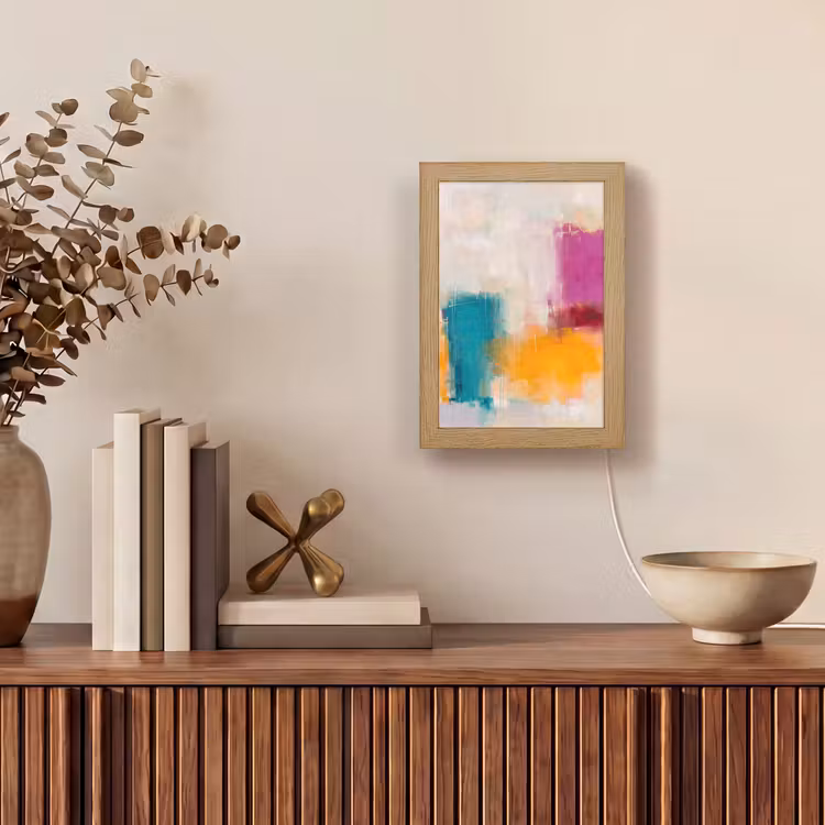 Gepersonaliseerde Lightbox - Abstract - Kleurrijk - Modern - Kunst - Oranje — 4