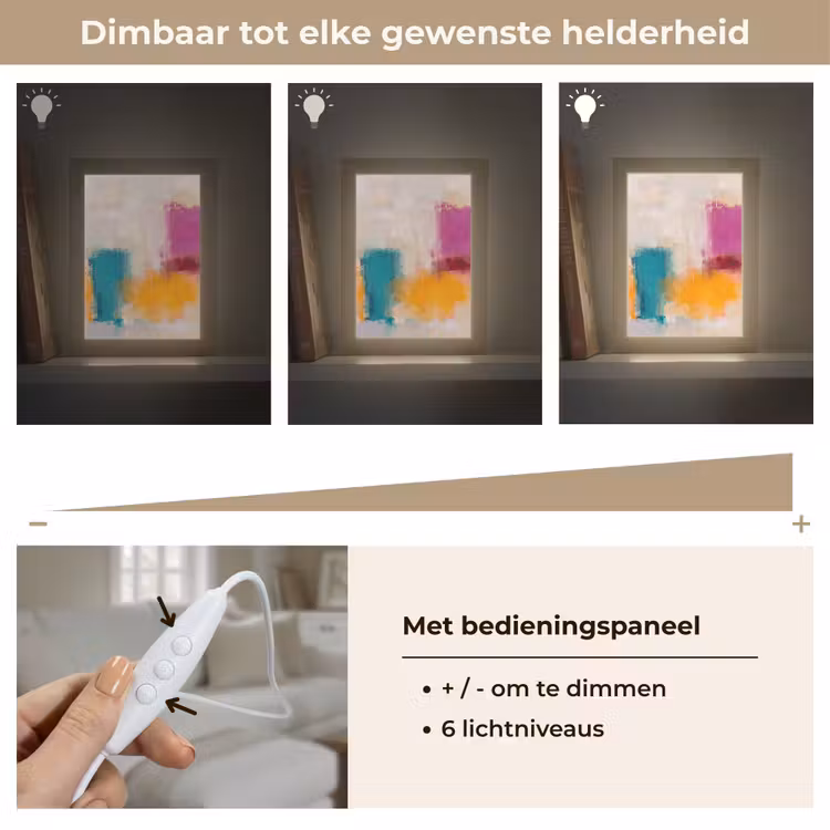 Gepersonaliseerde Lightbox - Abstract - Kleurrijk - Modern - Kunst - Oranje — 8