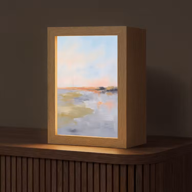 Gepersonaliseerde Lightbox - Abstract - Landschap - Horizon - Modern - Kleurrijk — 1