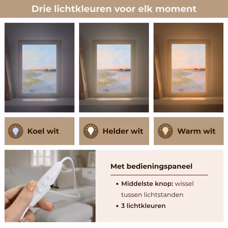 Gepersonaliseerde Lightbox - Abstract - Landschap - Horizon - Modern - Kleurrijk — 6