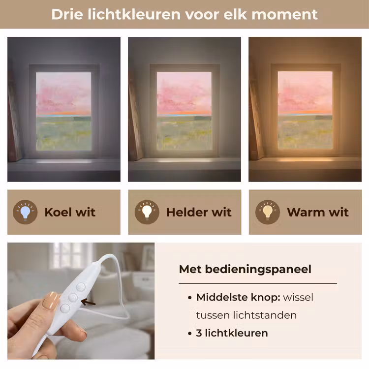 Gepersonaliseerde Lightbox - Abstract - Landschap - Modern - Roze - Oranje — 6