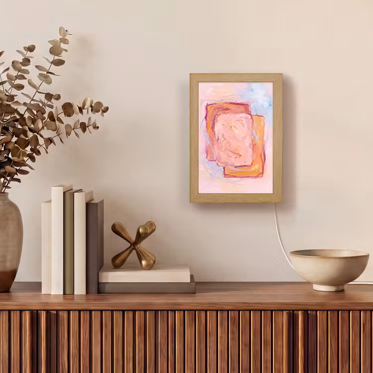 Gepersonaliseerde Lightbox - Abstract - Vormen - Modern - Roze — 4