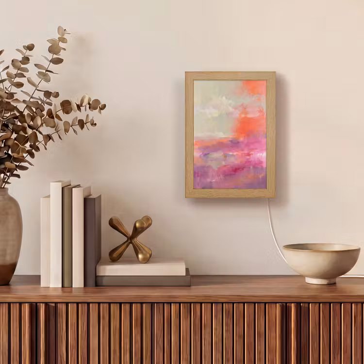 Gepersonaliseerde Lightbox - Kunst - Vloeiend - Overgangen - Oranje — 4