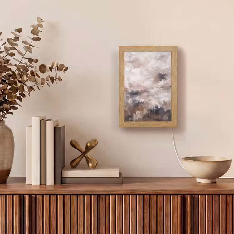 Gepersonaliseerde Lightbox - Abstract - Textuur - Kunst - Modern - Beige — 4