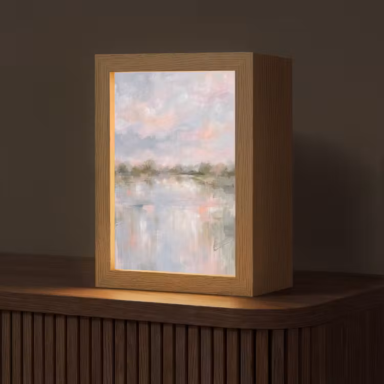 Gepersonaliseerde Lightbox - Natuur - Landschap - Abstract - Water - Groen — 1