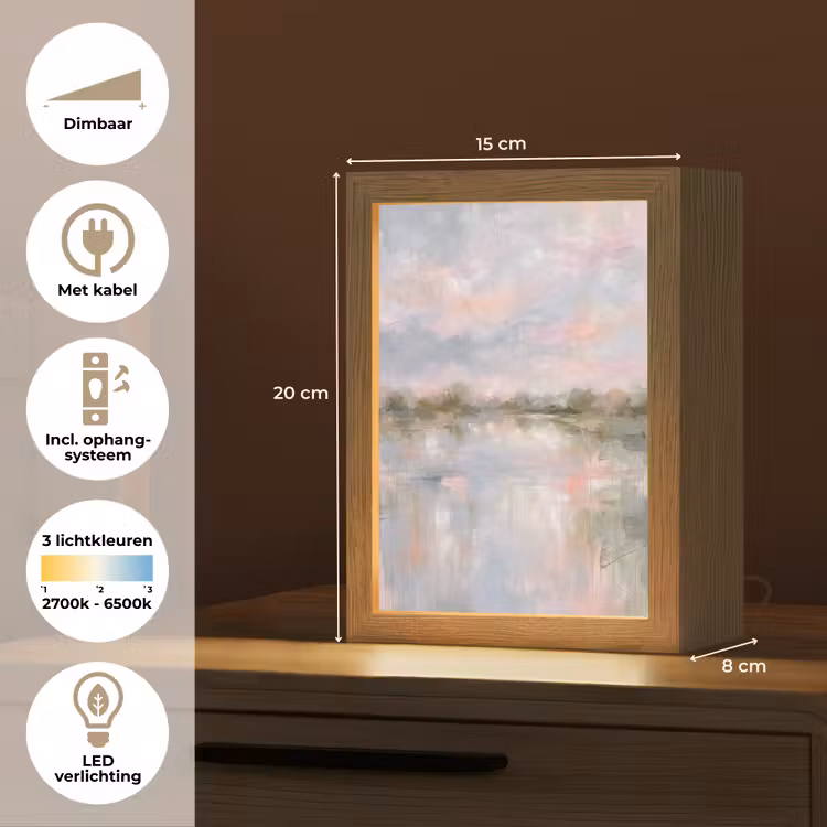 Gepersonaliseerde Lightbox - Natuur - Landschap - Abstract - Water - Groen — 7