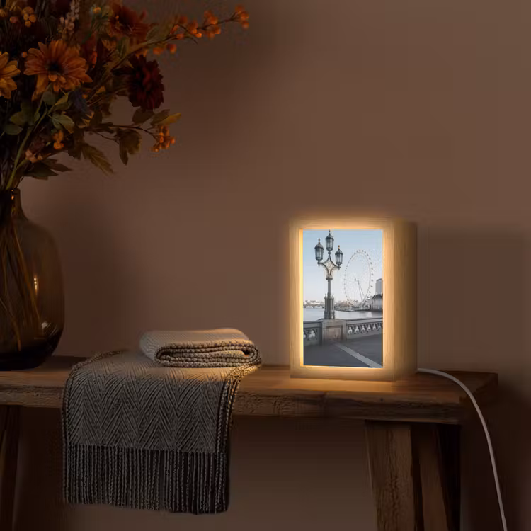 Gepersonaliseerde Lightbox - Reuzenrad - Londen - Stad - Architectuur - Brug — 3