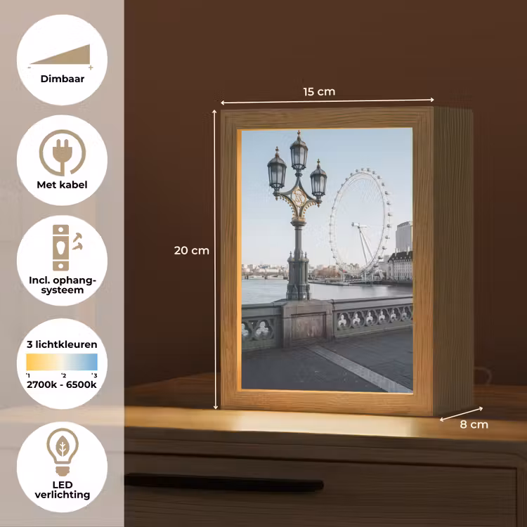 Gepersonaliseerde Lightbox - Reuzenrad - Londen - Stad - Architectuur - Brug — 7