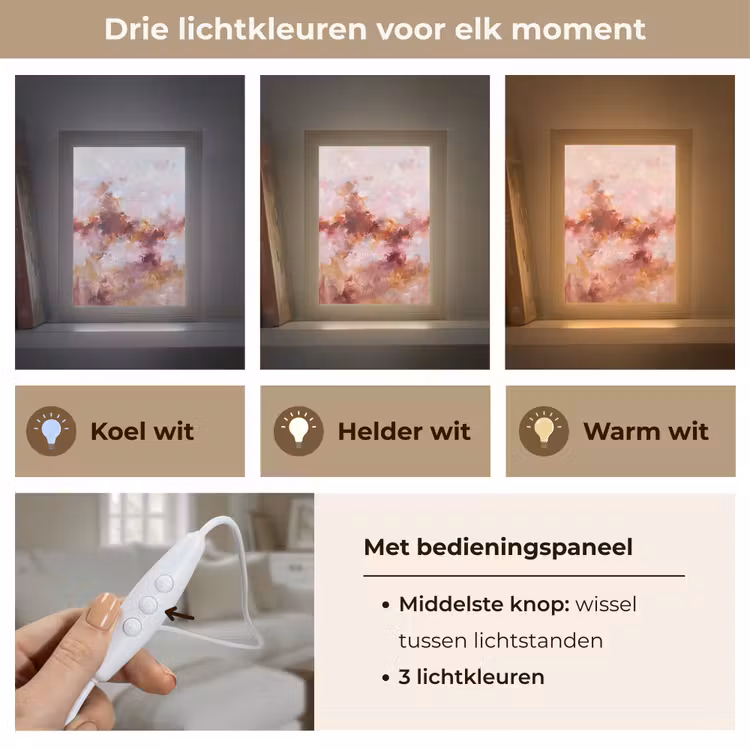 Gepersonaliseerde Lightbox - Abstract - Kleurrijk - Kunst - Modern - Roze-Rood — 6