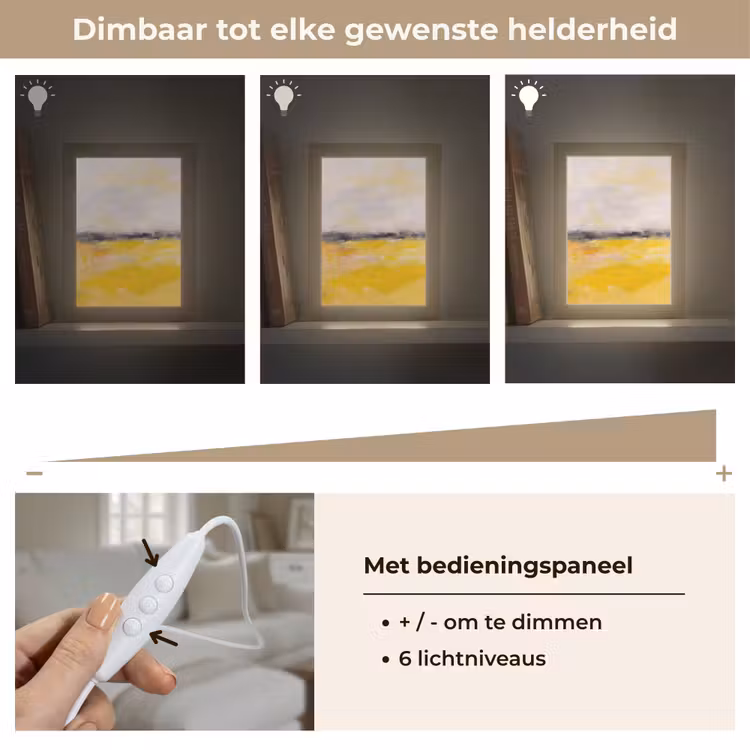 Gepersonaliseerde Lightbox - Abstract - Landschap - Modern - Geel — 8