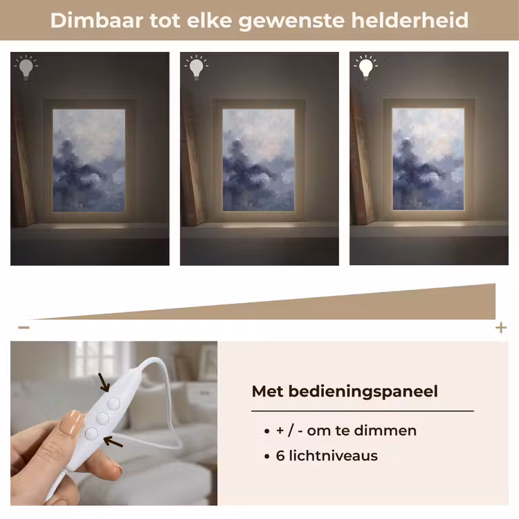 Gepersonaliseerde Lightbox - Abstract - Wolken - Modern - Blauw - Kunst — 8