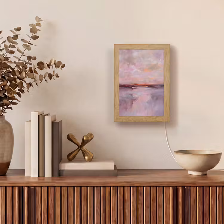 Gepersonaliseerde Lightbox - Landschap - Zonsondergang - Abstract - Modern - Roze — 4