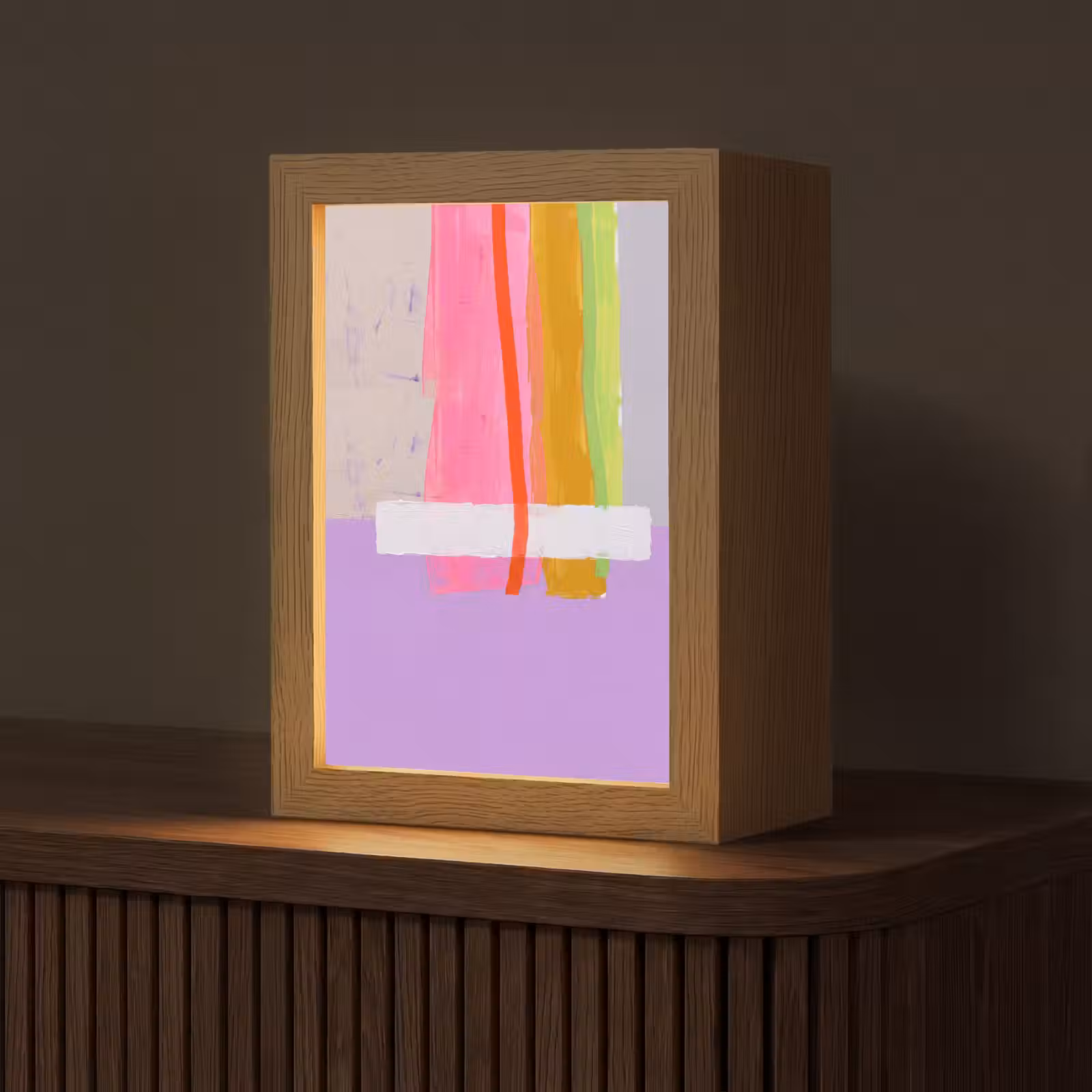 Gepersonaliseerde Lightbox - Abstract - Kleurrijk - Vormen - Modern - Kunst — 1