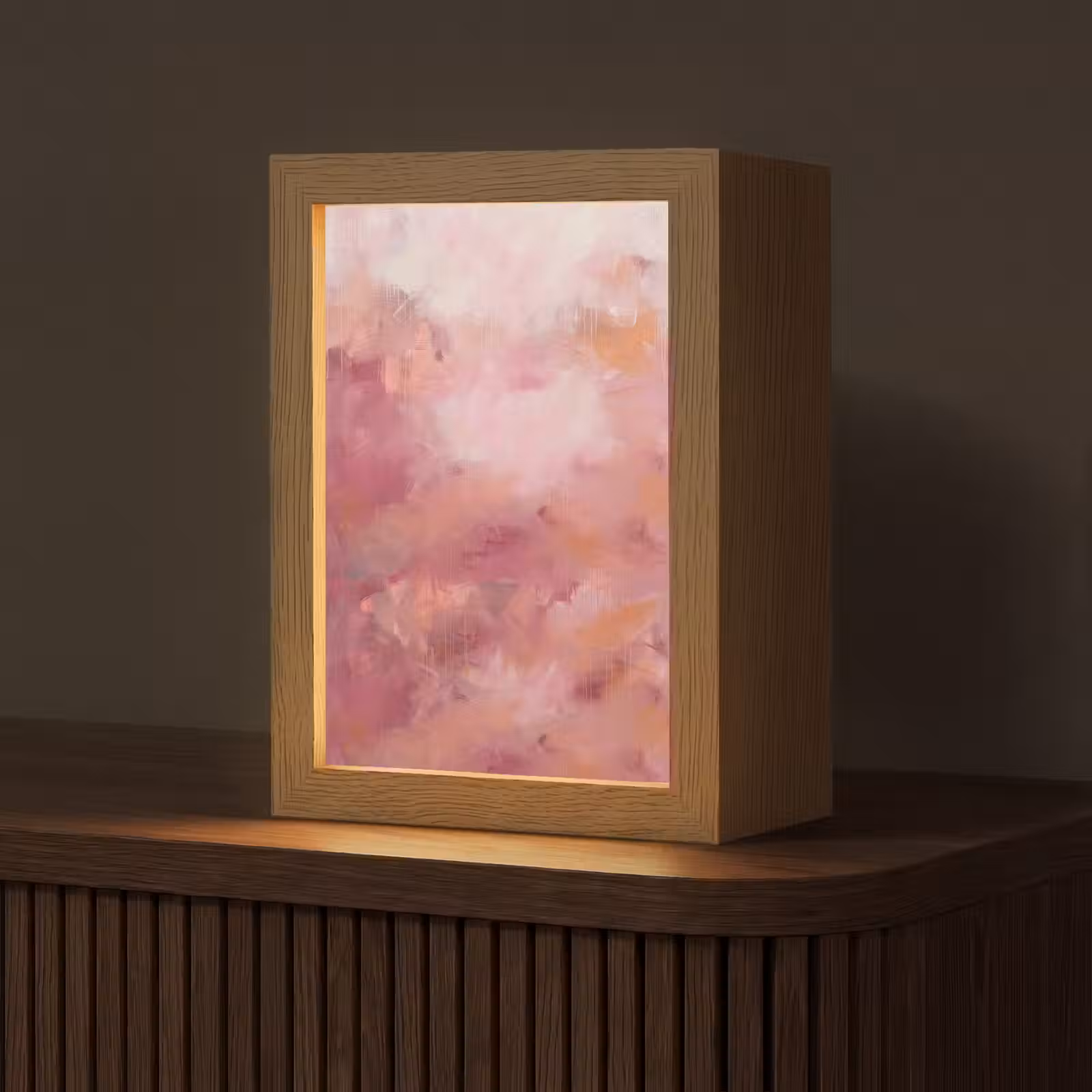 Gepersonaliseerde Lightbox - Kunst - Vloeiend - Pastel - Abstract — 1