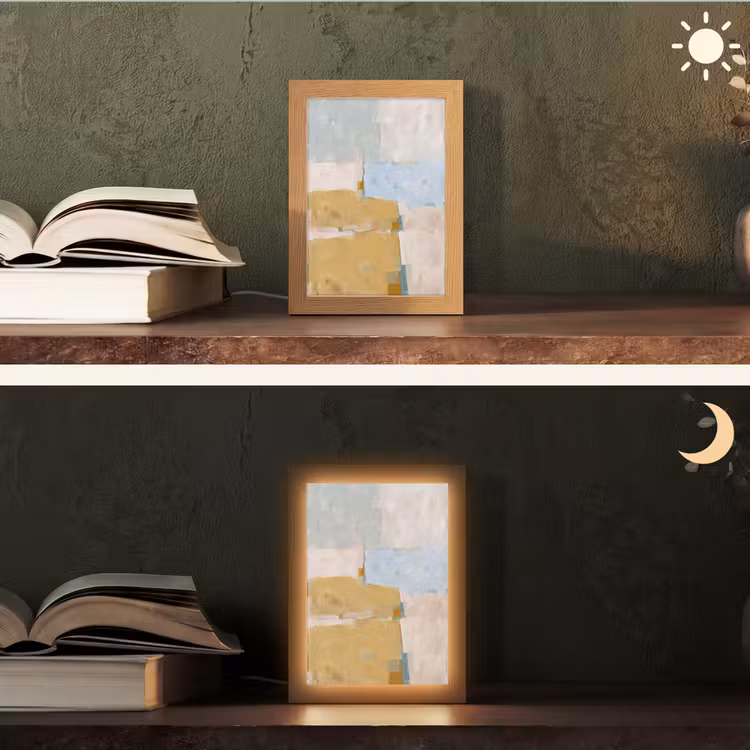 Gepersonaliseerde Lightbox - Abstract - Kleuren - Kunst - Modern - Blauw — 5
