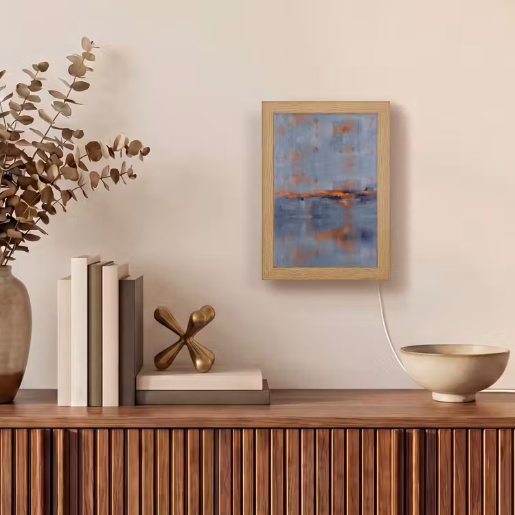 Gepersonaliseerde Lightbox - Abstract - Kleuren - Modern - Oranje - Grijs — 4