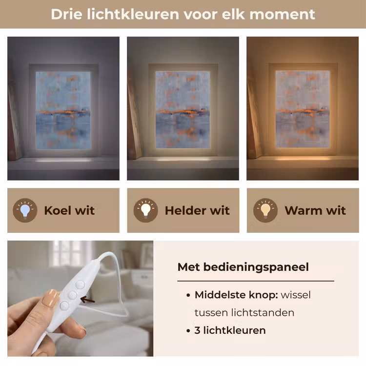 Gepersonaliseerde Lightbox - Abstract - Kleuren - Modern - Oranje - Grijs — 6