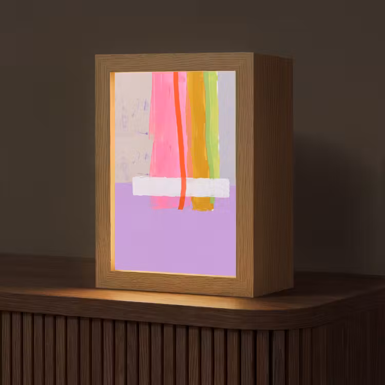 Gepersonaliseerde Lightbox - Abstract - Kleurrijk - Vormen - Modern - Kunst — 1