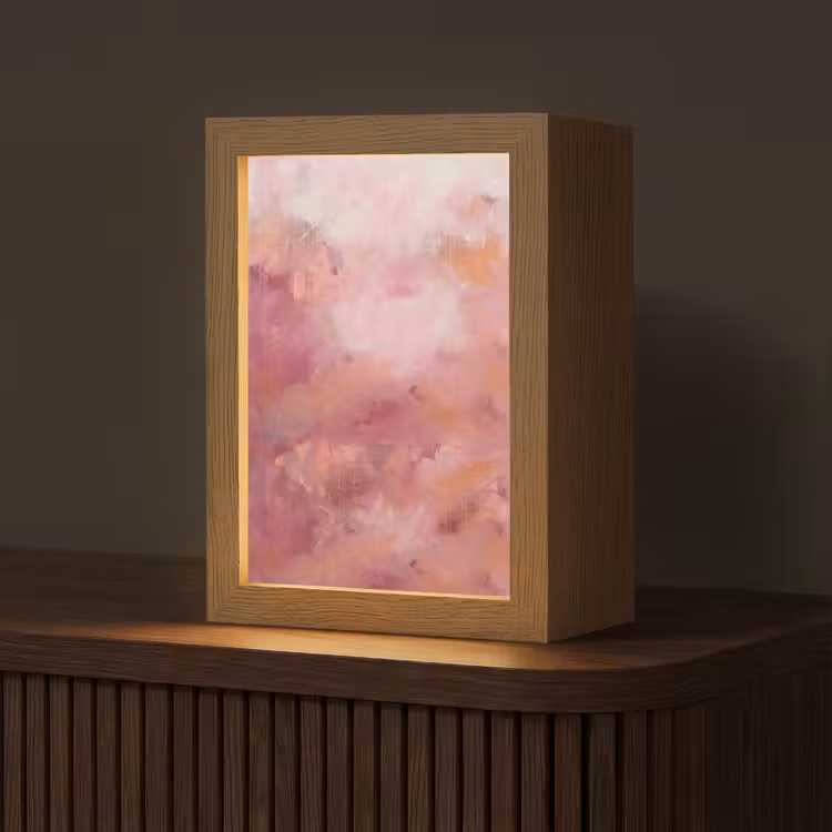 Gepersonaliseerde Lightbox - Kunst - Vloeiend - Pastel - Abstract — 1
